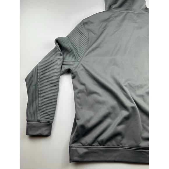 New Orleans Pelicans NBA Brand TX3 Warm Hoodie Sweatshirt Size Large Gray Logo - Picture 10 of 11